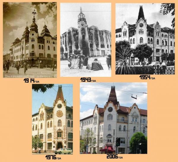 Вид здания в разные годы